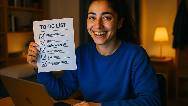 Studentin arbeitet fokussiert am Laptop und gewinnt Zeit durch professionelle Schreibunterstützung