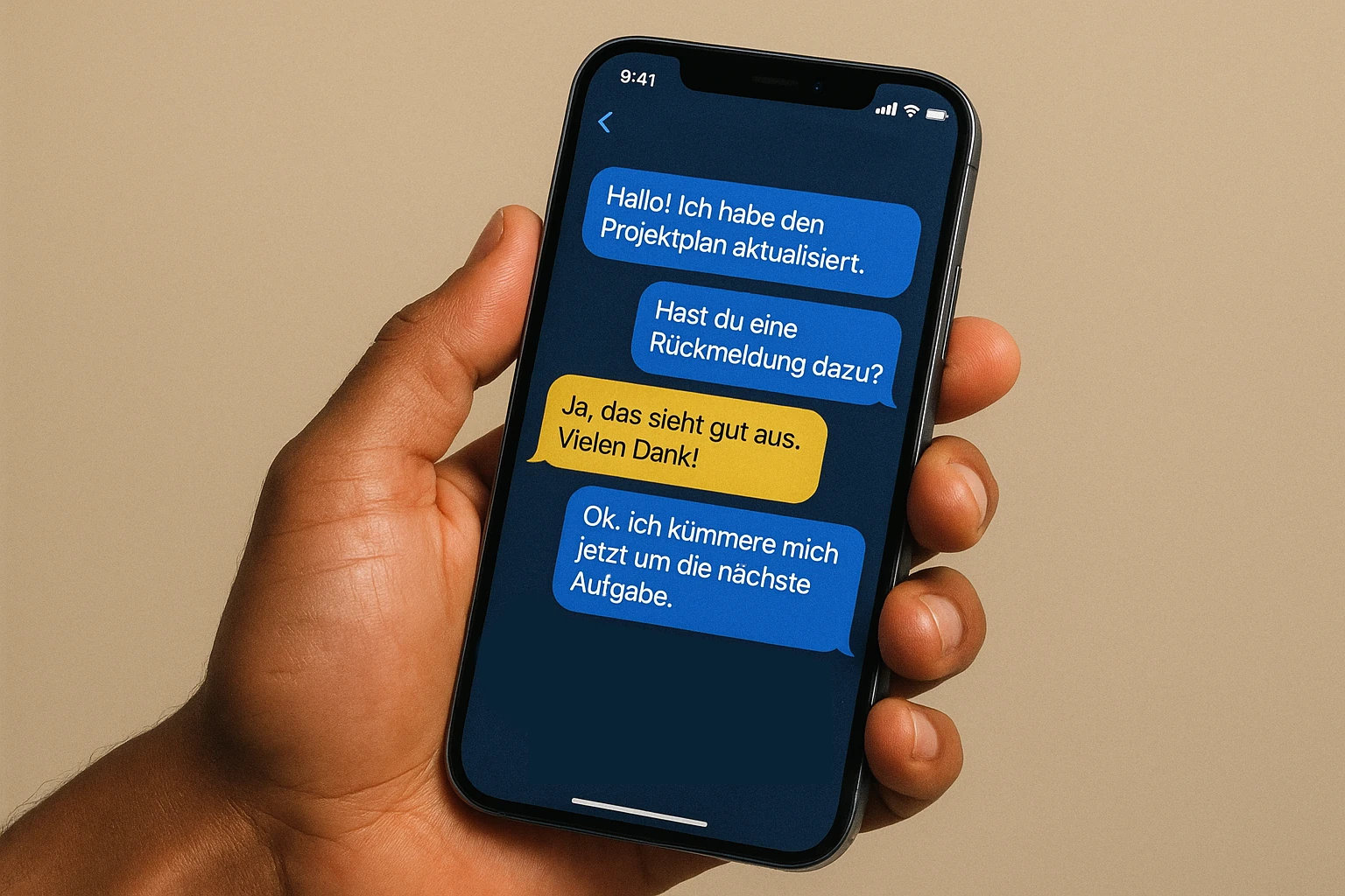 Projekt-Chat System für direkte Kommunikation mit Ihrem Autor